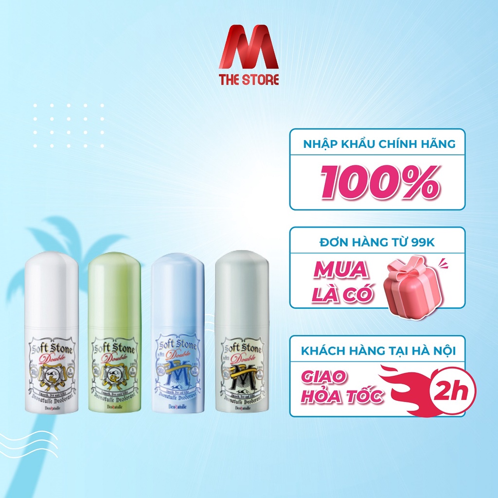 Lăn Nách Đá Khoáng Soft Stone 20g Nhật Bản