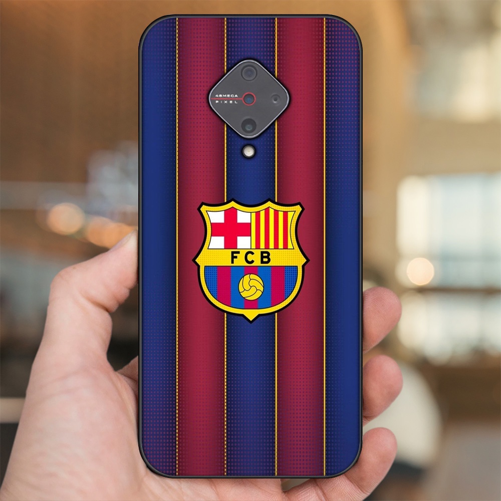 Ốp lưng Vivo S1 Pro viền đen in hình Barcelona Barca