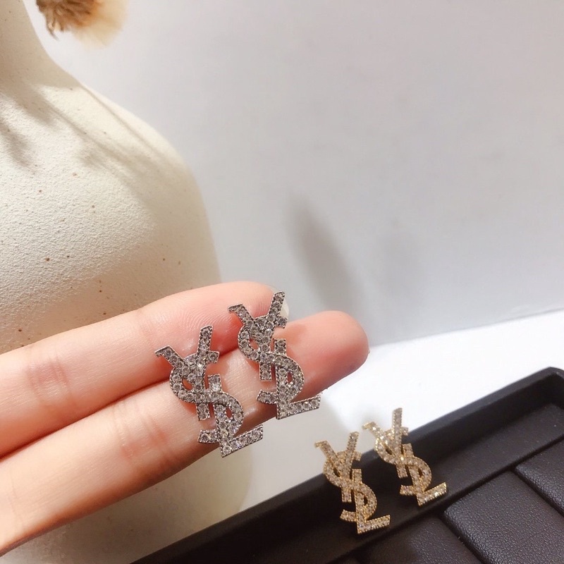 Khuyên tai / bông tai cao cấp YSL đi tiệc sang chảnh, thanh lịch 🍓