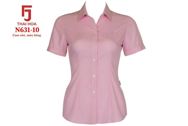 Áo sơ mi Thái Hoà màu hồng caro nhuyễn 631-10 và sọc xuôi 640-10 | BigBuy360 - bigbuy360.vn