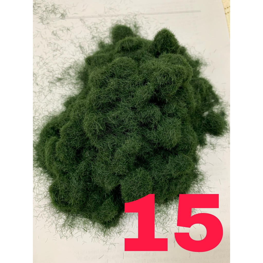 Bột Cỏ Sợi 5mm Nhiều Màu , Bột Cỏ Làm Mô Hình