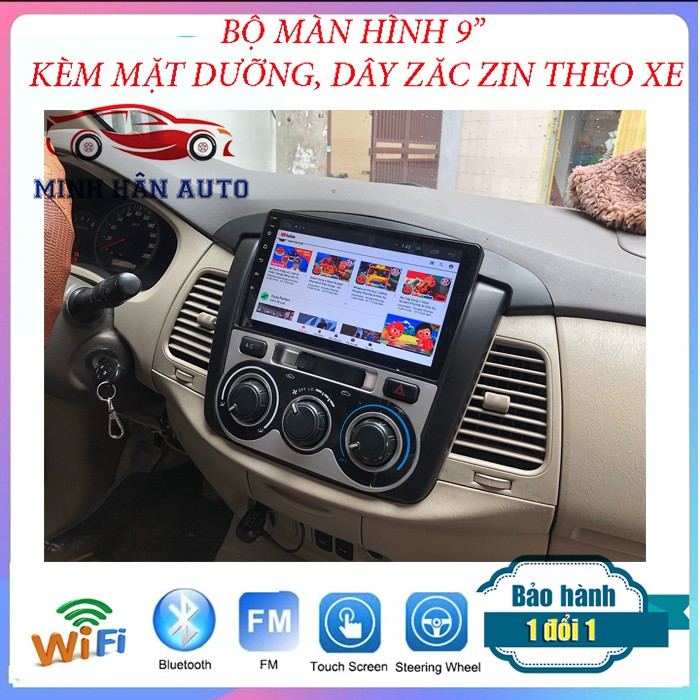 Bộ màn hình Android 9 inch cho xe TOYOTA INNOVA 2014,phụ kiện cho xe ô tô,camera lùi cho ô tô | BigBuy360 - bigbuy360.vn