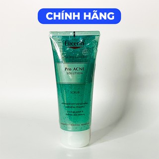 Tẩy Da Chết [CHÍNH HÃNG] Tẩy Tế Bào Chết EUCERIN  PROACNE SOLUTION SCRUB 100ML