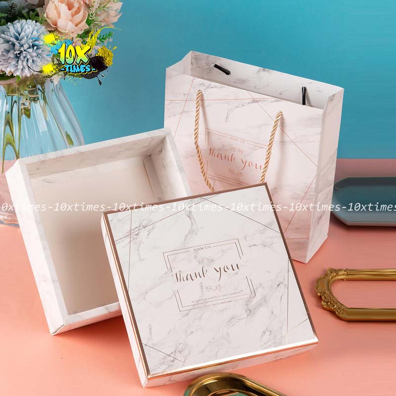 Hộp túi giấy đựng quà tặng thank you  sang trọng tặng sinh nhật bạn gái bạn trai đối tác, valentine, ngày lễ có quai