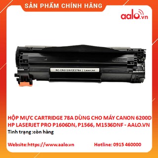 HỘP MỰC CARTRIDGE 78A DÙNG CHO MÁY CANON 6200D HP LASERJET PRO P1606DN, P1566, M1536DNF - AALO.VN