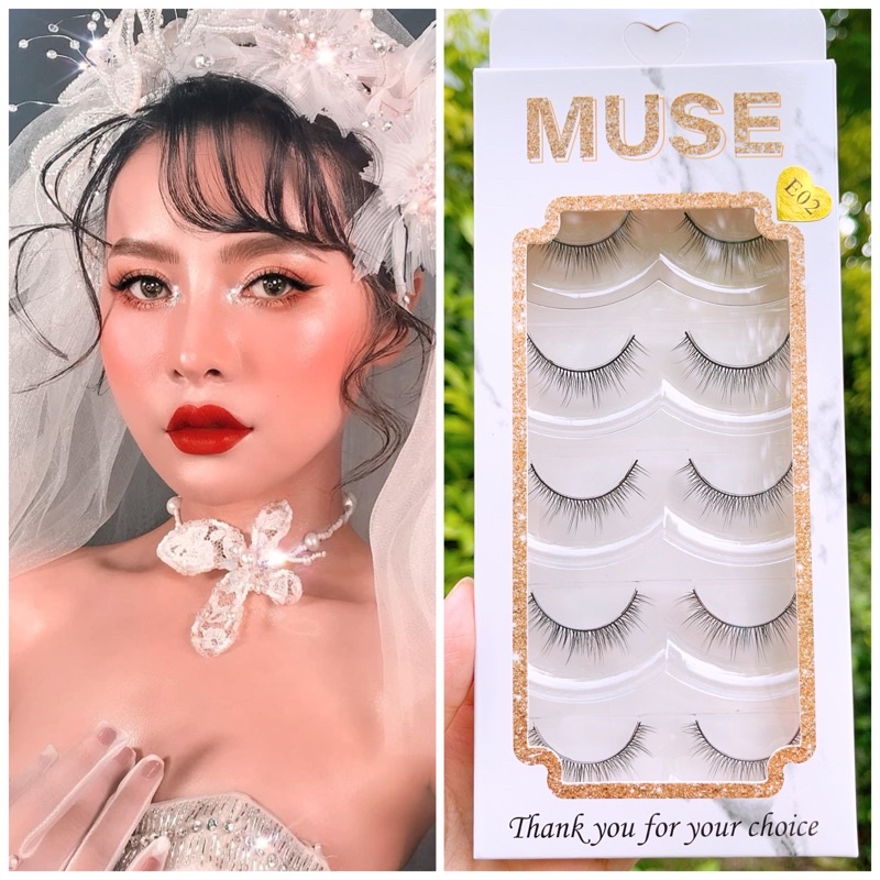 Lông mi giả Muse cao cấp tự nhiên 5 cặp
