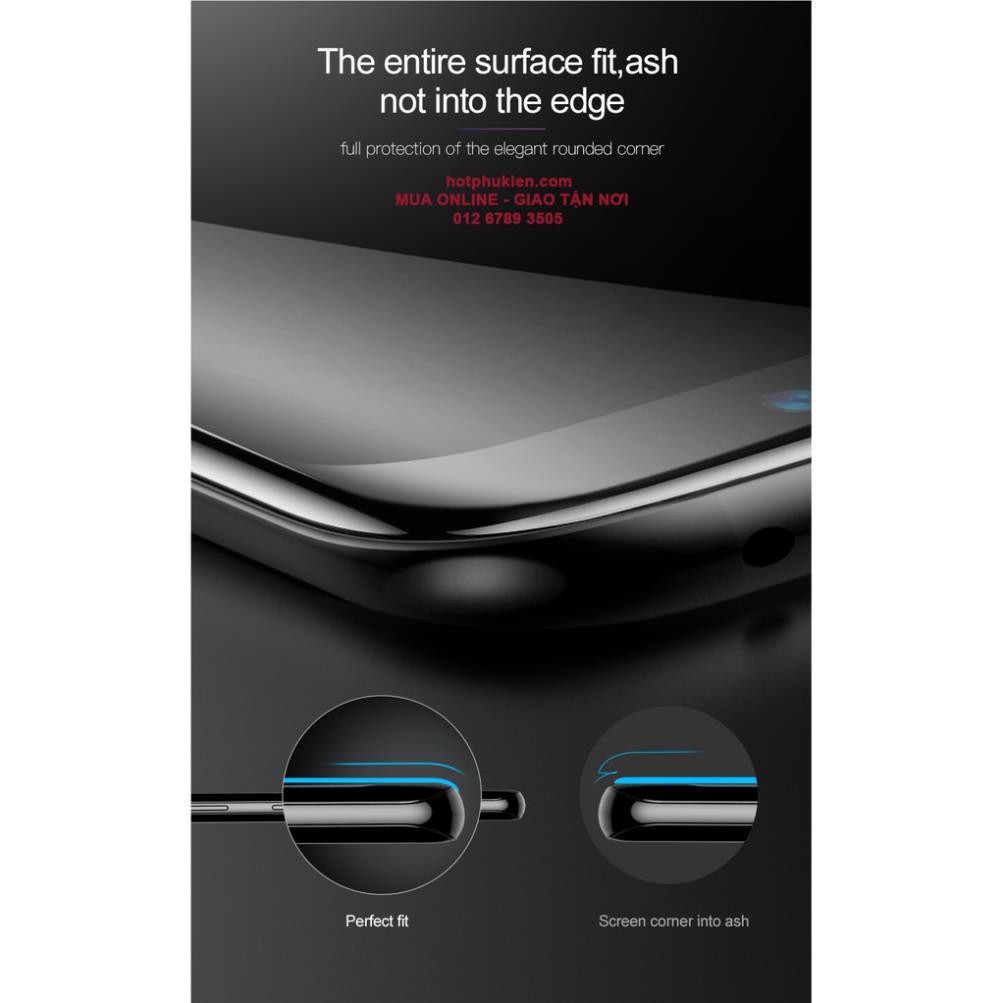 [BH 1 ĐỔI 1] Miếng dán Kính cường lực 3D Arc full màn hình Samsung Galaxy S9 Plus chính hãng Baseus