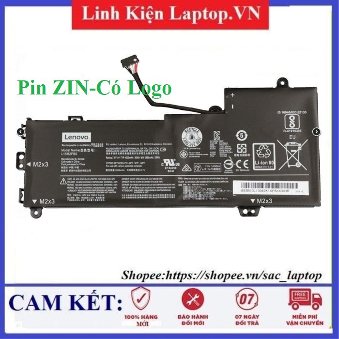 Pin Laptop lenovo Yoga 310-11 Series Flex 4-1130  L14M2P23 L15M2PB6 -PIN ZIN NHẬP KHẨU