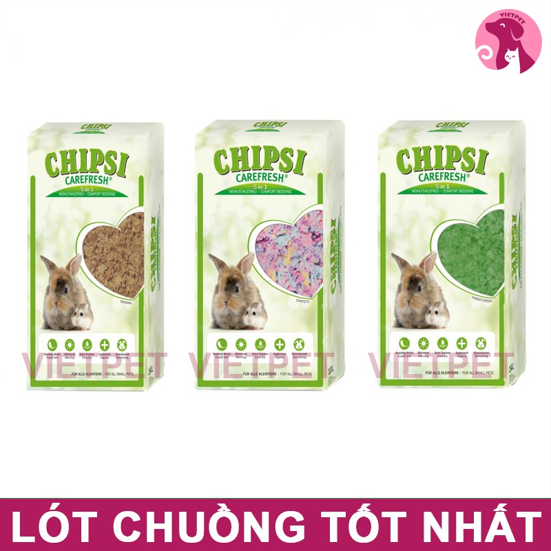 Lót chuồng cho thú nhỏ Chipsi (NK Đức) (Dành cho thỏ 🐰, chuột lang, hamster 🐹, bọ,...)