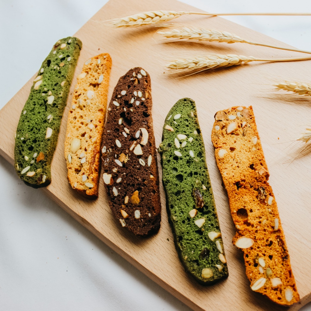 Biscotti nguyên cám mix 3 vị - Bánh ăn kiêng | BigBuy360 - bigbuy360.vn