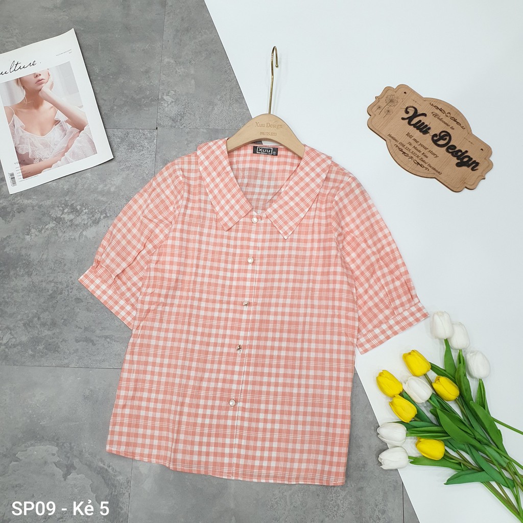 [ Mã WASTRUN4 giảm 10% tối đa 30K đơn 99K] Áo Sơ Mi Nữ Kiểu Xuu Design, Áo Kiểu Thời Trang Nhiều Màu Sắc- SP09 | BigBuy360 - bigbuy360.vn