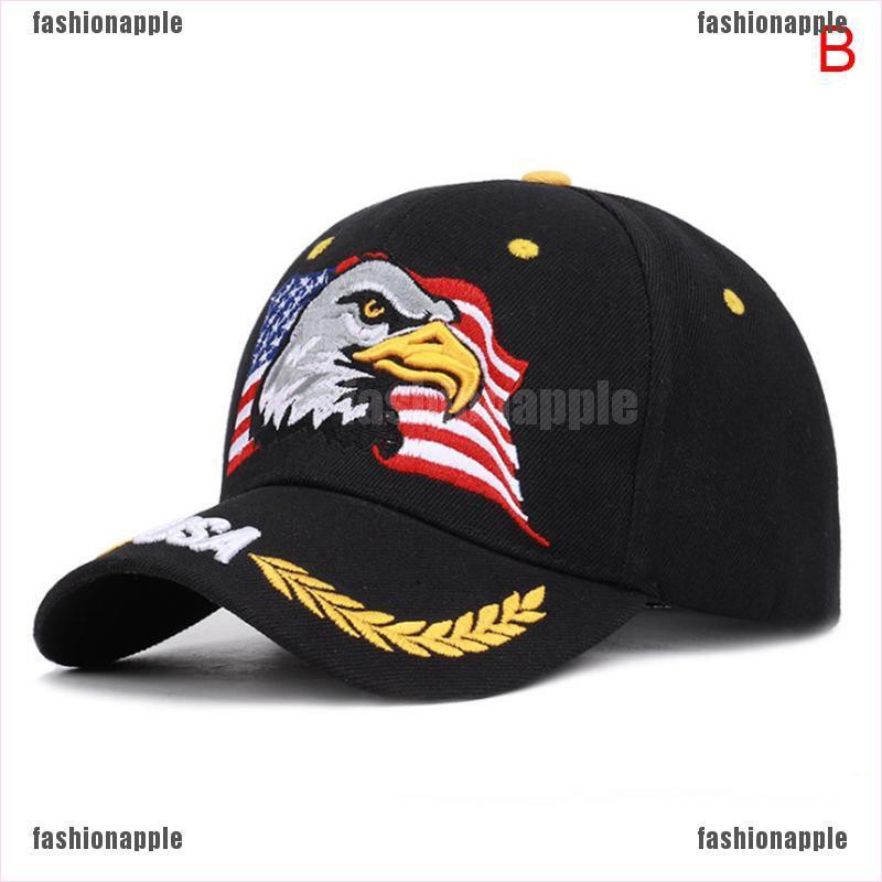 Mũ Lưỡi Trai Thêu Hình Cờ Mỹ Bald Eagle Shadow Cao Cấp