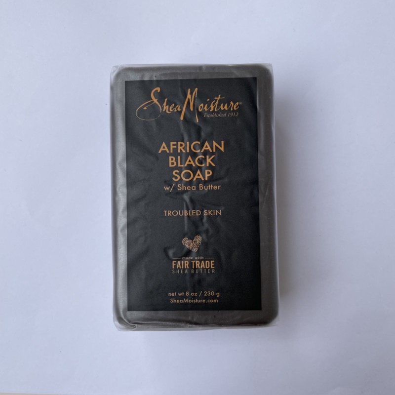 Xà bông/xà phòng đen giảm mụn lưng African Black Soap Shea Moisture 230g