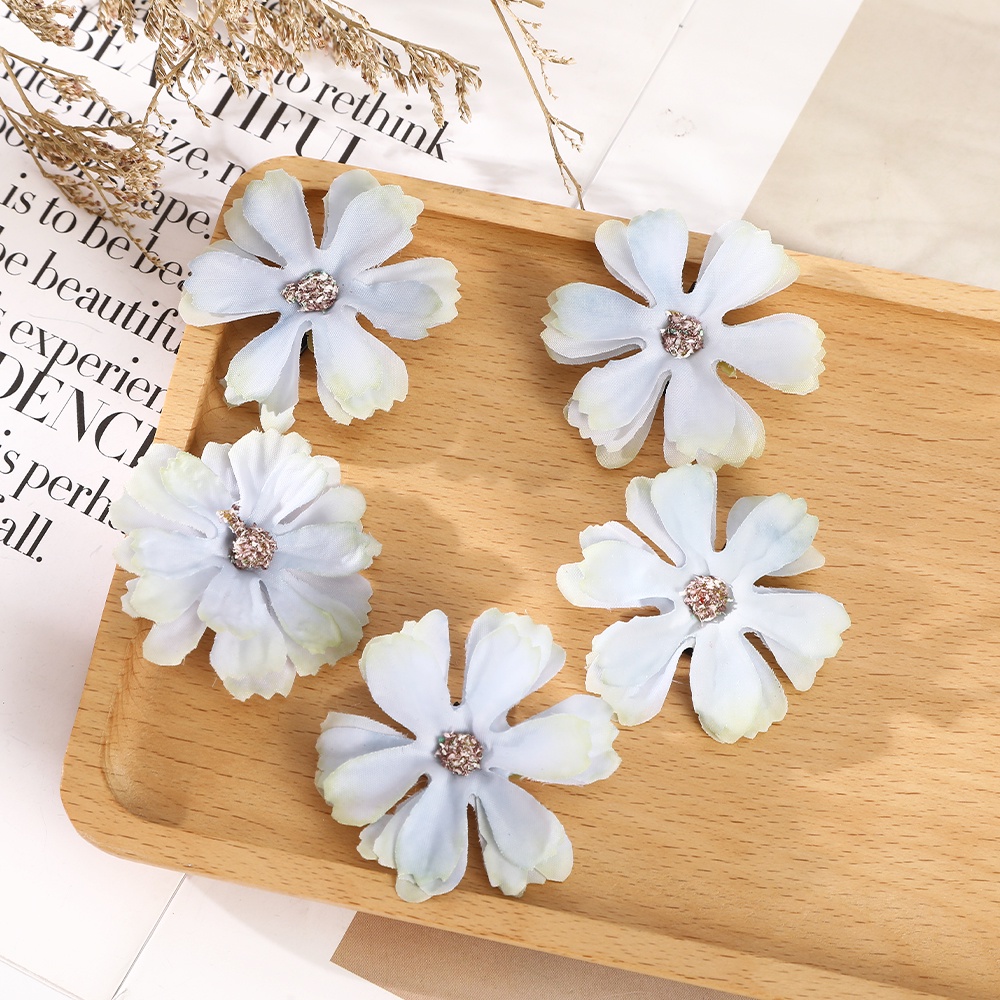 Haimeikang Set 5 Kẹp Tóc Đính Đá Nhiều Màu Sắc Thời Trang