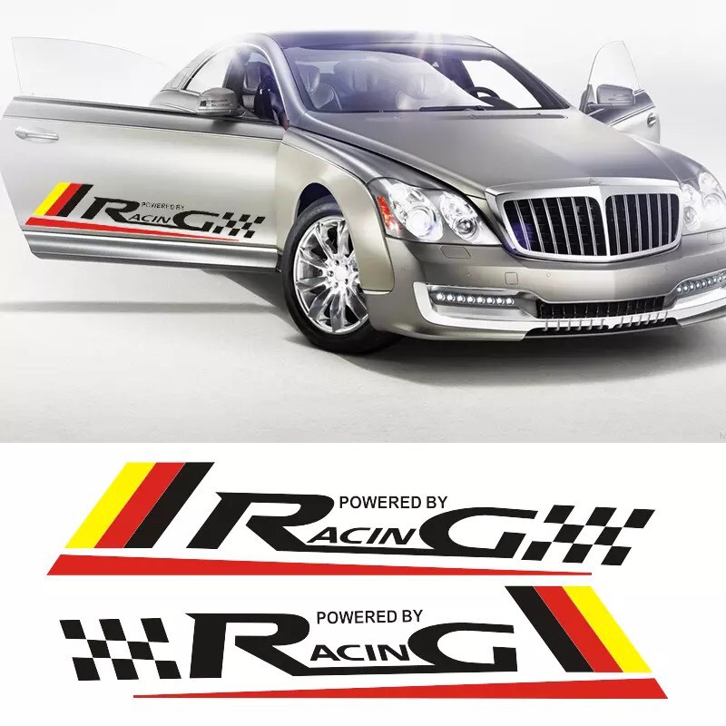 Tem dán cửa xe ô tô Sport Racing 3