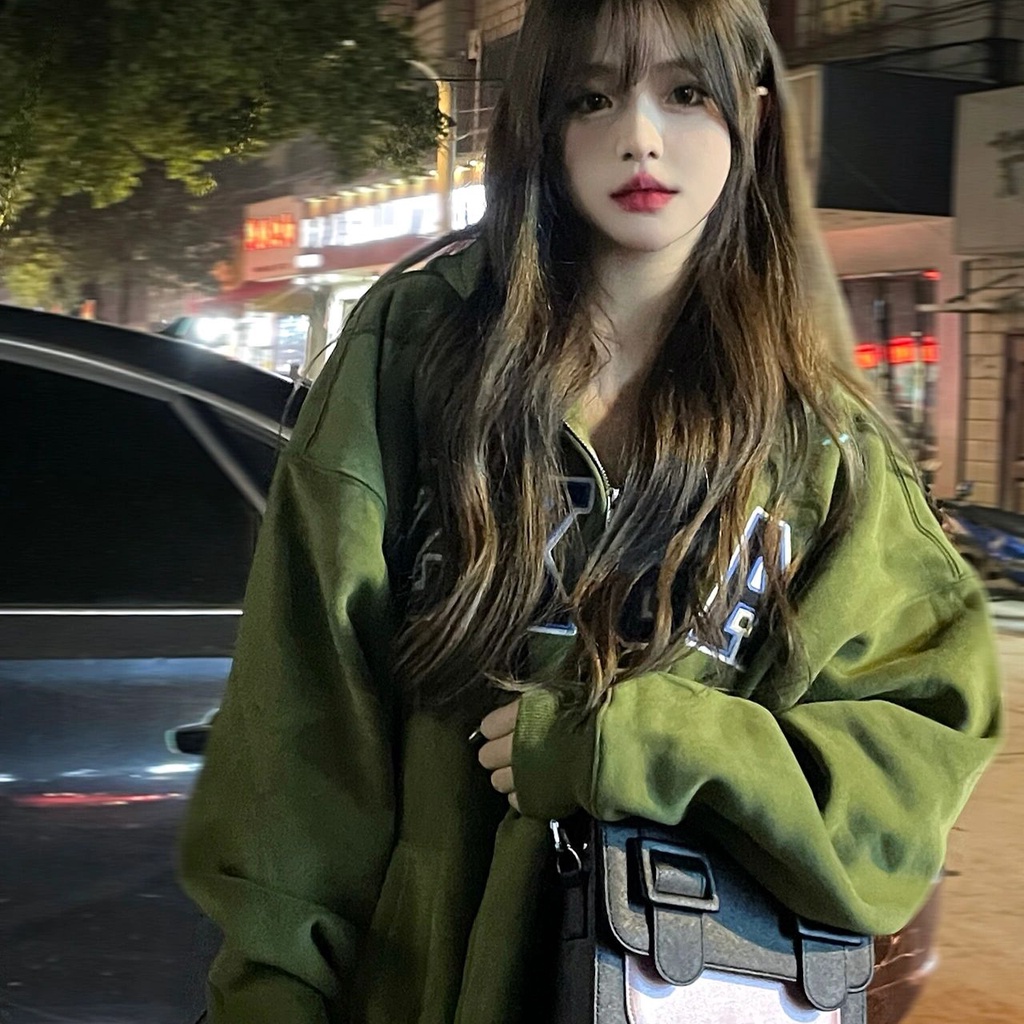 Áo Sweater Có Mũ Trùm Vải Mỏng Kiểu Retro Hàn Quốc Thời Trang Mùa Thu Cho Nữ