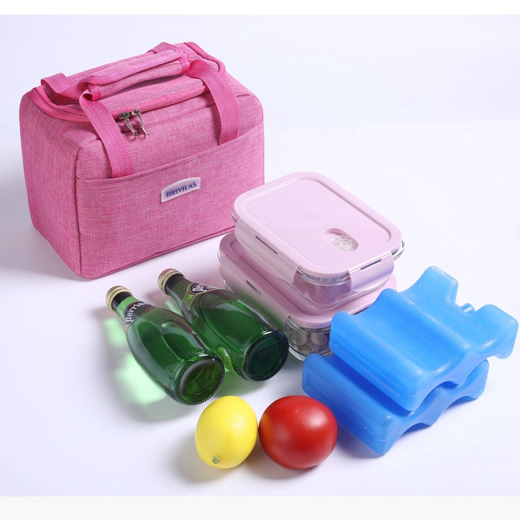 Túi đựng cơm hộp, túi cơm văn phòng có khóa kéo vải chống nước size lớn SUZUKO BAGS TD01