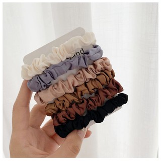 Set 5 buộc tóc scrunchise đơn giản