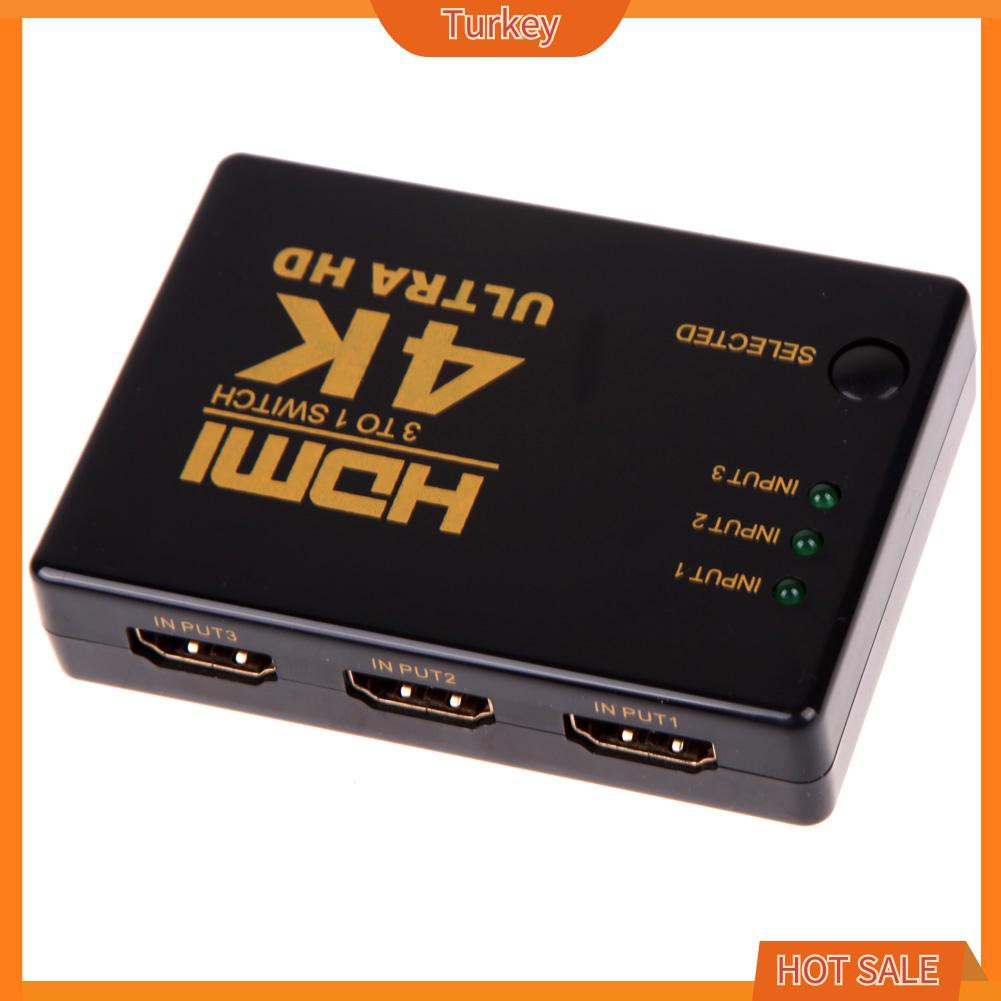 Bộ Chuyển Đổi Tk-4kx2k 3in 1out Hdmi Cho Hdtv Pc