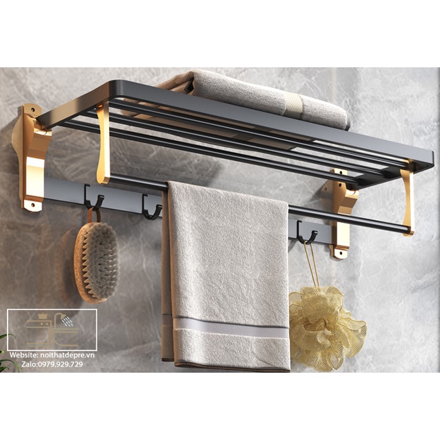 -Giá để khăn tắm - treo khăn mặt - Thiết bị phòng tắm - Nội thất phòng tắm - Nhà Tắm thông minh Combo vàng