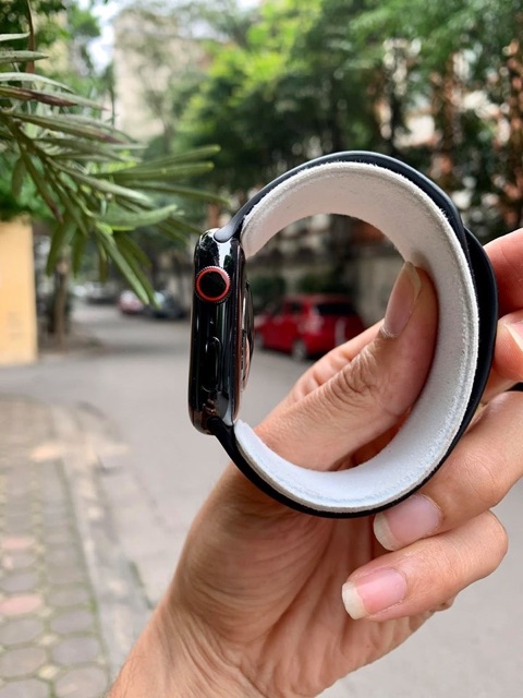 Đồng Hồ Applewatch Series4 Bản Thép Đen 44mm