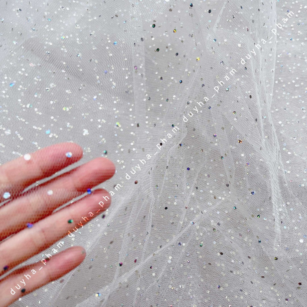 ✨VẢI LƯỚI CHẤM KIM SA LẤP LÁNH ✨