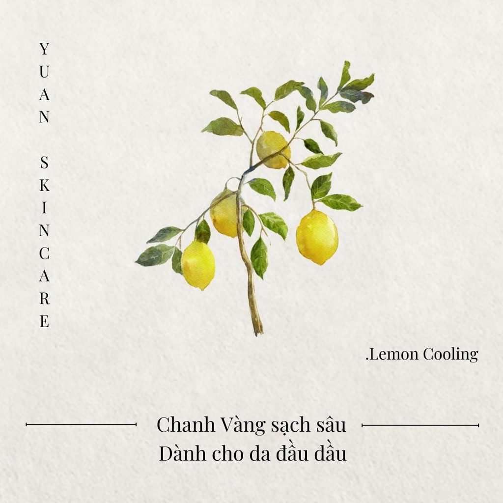 Dầu gội cao cấp sạch sâu dành cho da đầu viêm gàu YUAN Đài Loan Chanh Vàng Lemon Clarifying Shampoo - 50ml