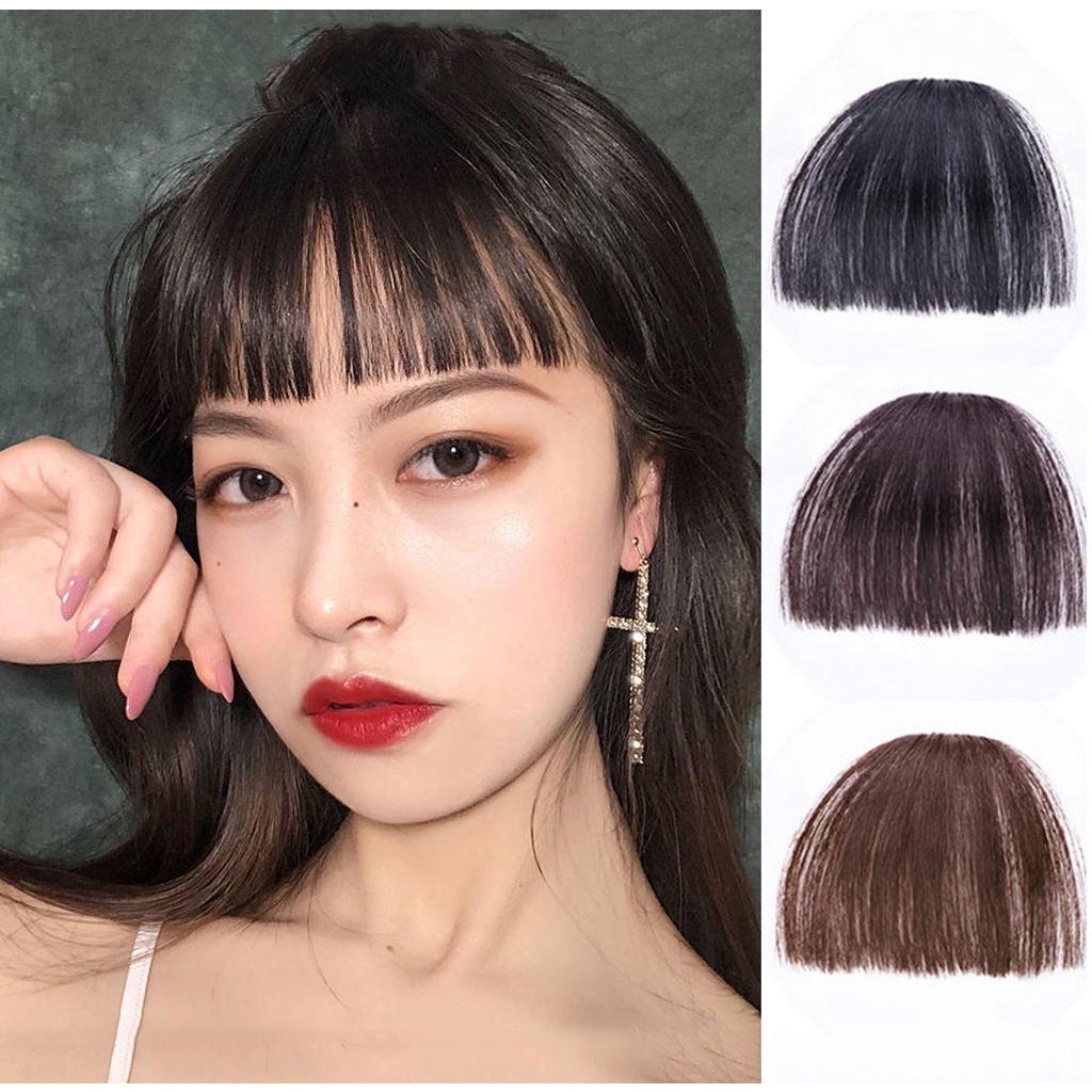 Mái Tóc Giả Bằng Sợi Tổng Hợp Màu Nâu / Đen Thời Trang