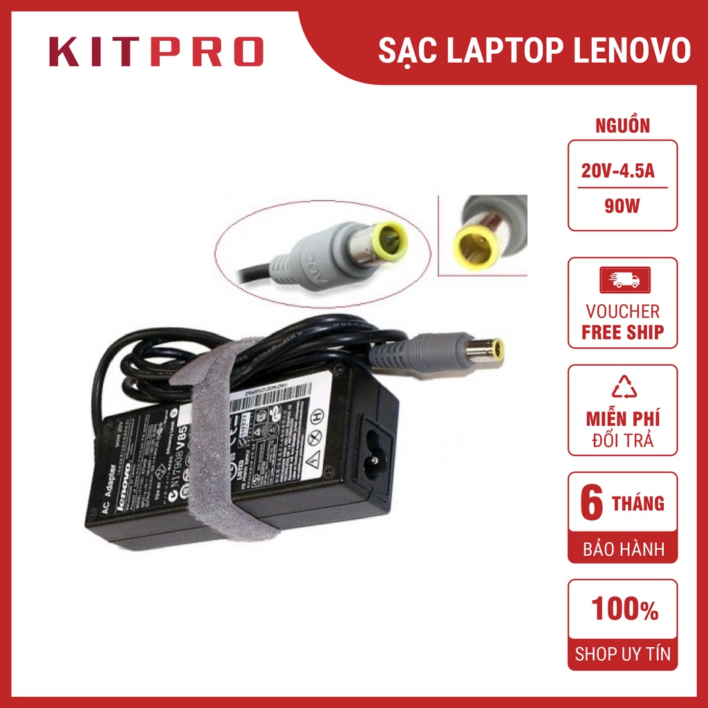 Sạc laptop Lenovo Thinkpad đầu to 20V chuôi 7.9 x 5.5mm dây sạc cho laptop Lenovo đầu kim lớn ship hỏa tốc KITPRO