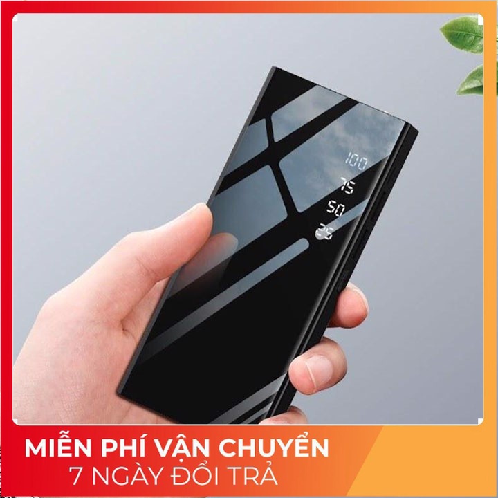 PIN SẠC THIẾT KẾ MẶT GƯƠNG DUNG LƯỢNG 30000MAH DÙNG ĐƯỢC CHO TẤT CẢ CÁC DÒNG ĐT