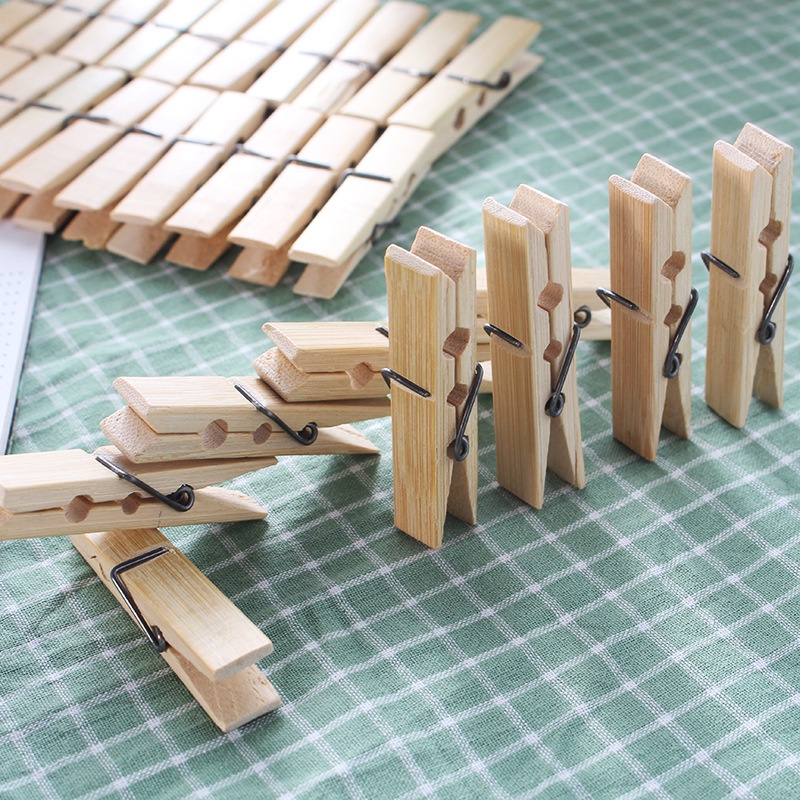Sét 20 Kẹp gỗ kẹp quần áo 6x1,2cm