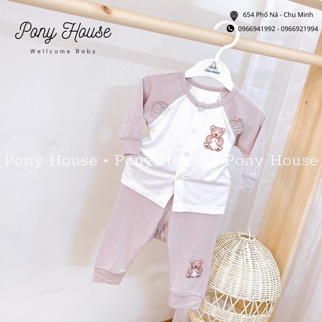 Bộ Sơ Sinh Dài Tay Nou baby Cài Thẳng Siêu Mềm, Mát Cho Bé Trai, Bé Gái Từ Sơ Sinh (0-3M Đến 6-9M)