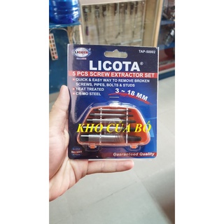 Bộ mở ốc gãy 5 cây licota tap-50002 - tap-50002