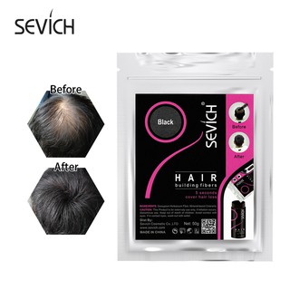 Phấn phủ tóc sợi SEVICH 50g che phủ vùng tóc thưa 50g
