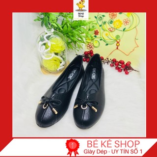 Giày búp bê nữ thời trang đế bệt dẻo thách nơ