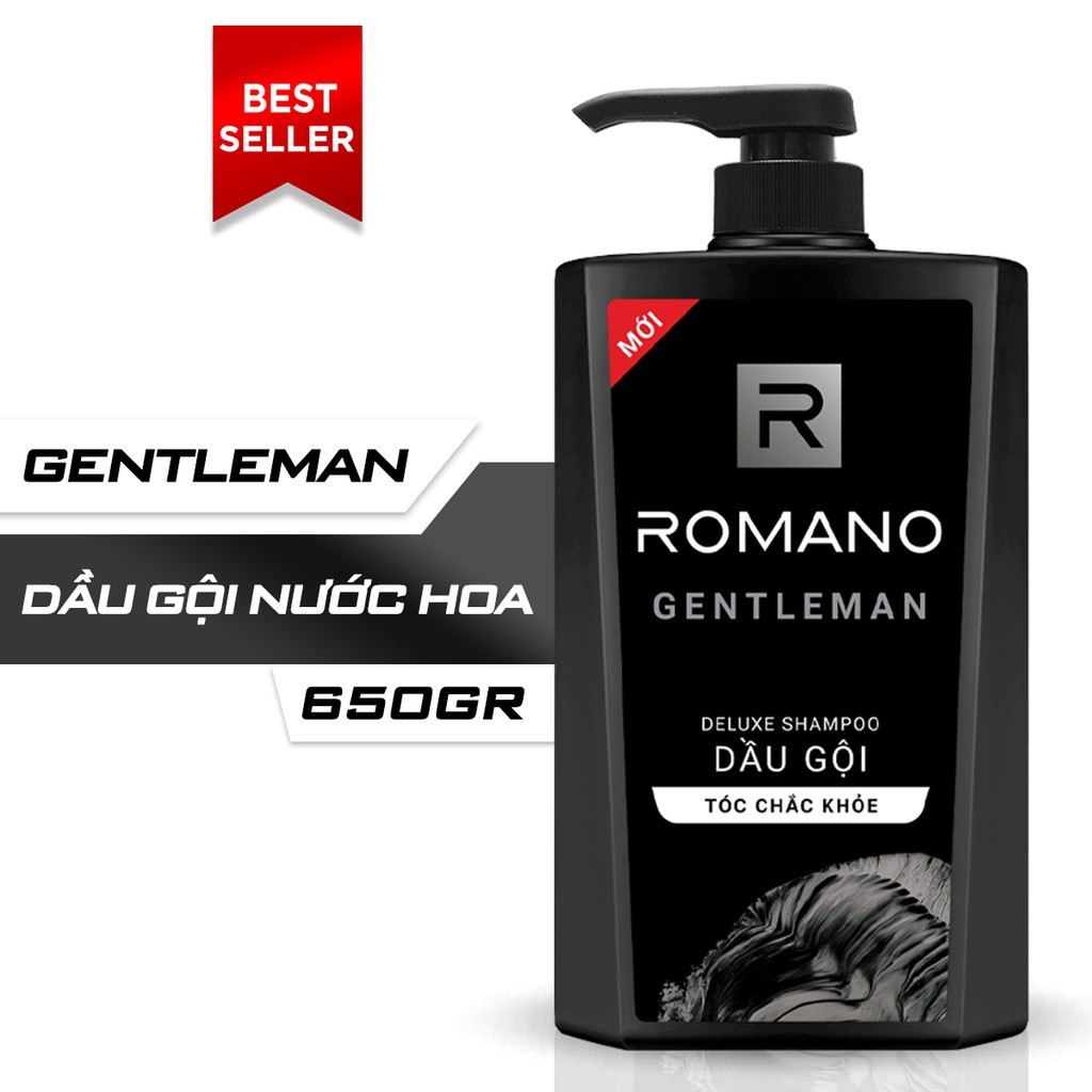 Dầu gội Romano hương nước hoa 650gam các loại