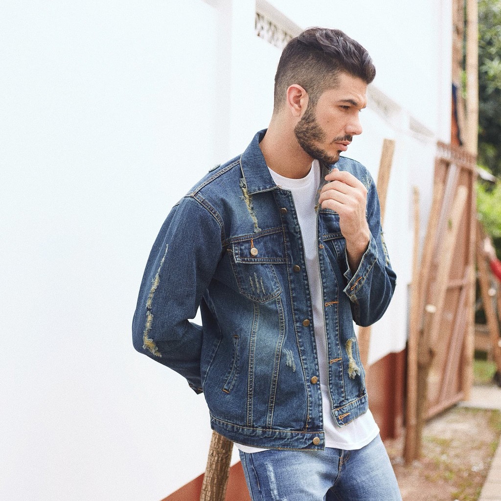 Áo Khoác Denim Màu Sắc Thời Trang Cho Nam Nữ Size M Xxl I990l