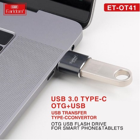 Cổng OTG chuyển đổi từ Usb Type C sang USB 3.0 - Jack OTG Chính Hãng Earldom