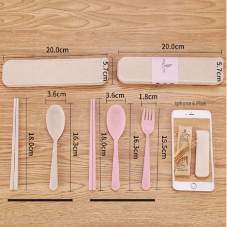 Combo bộ đũa thìa dĩa lúa mạch tiện lợi an toàn khi sử dụng