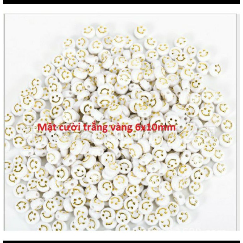 10-50 gam hạt mặt cười 10mm loại tốt làm vòng
