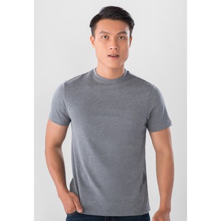 Áo Thun Trơn Nam Ngắn Tay Cổ Tròn Giordano C-Neck Tee Smart Fit Màu Xám 0102821905