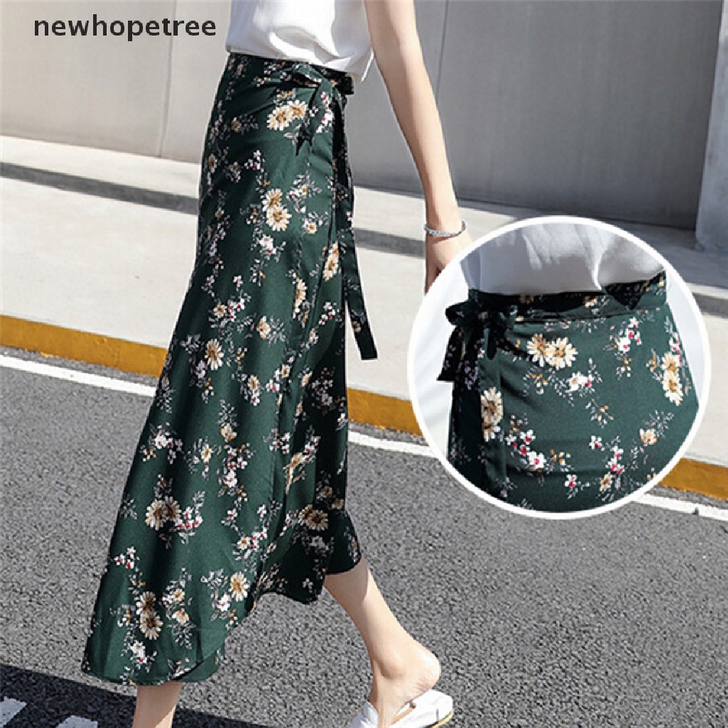 Chân Váy Voan Hoa Lưng Cao Thời Trang Dành Cho Nữ