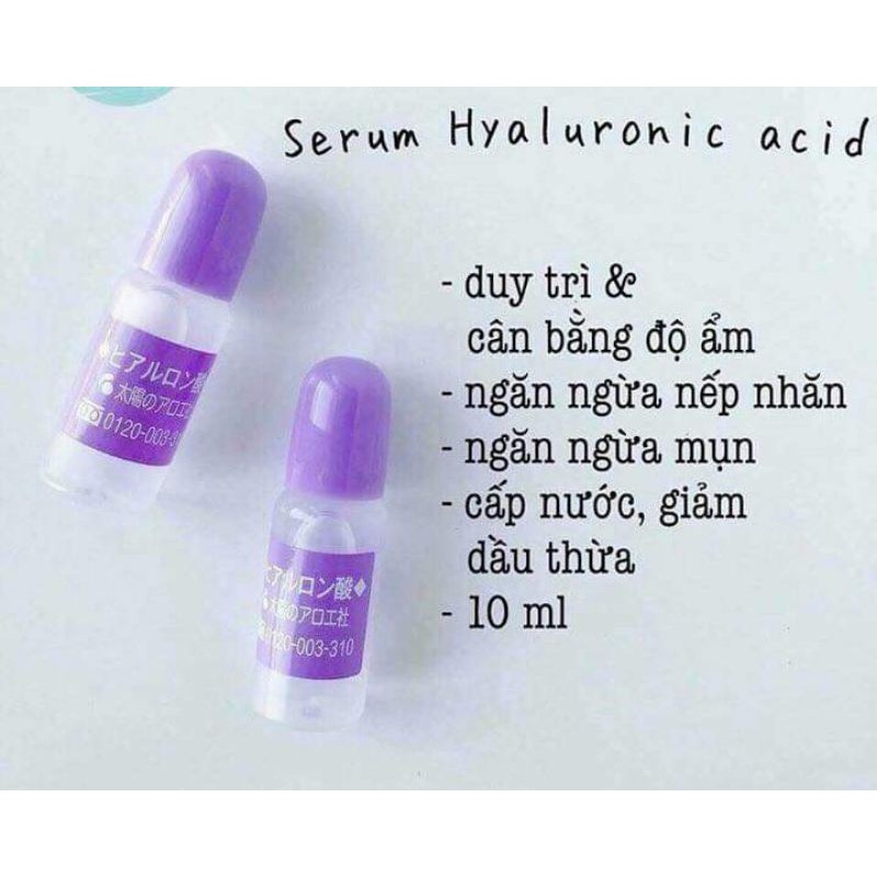 Tinh chất serum cấp nước cho da căng bóng hyaluronic acid 10ml Nhật Bản