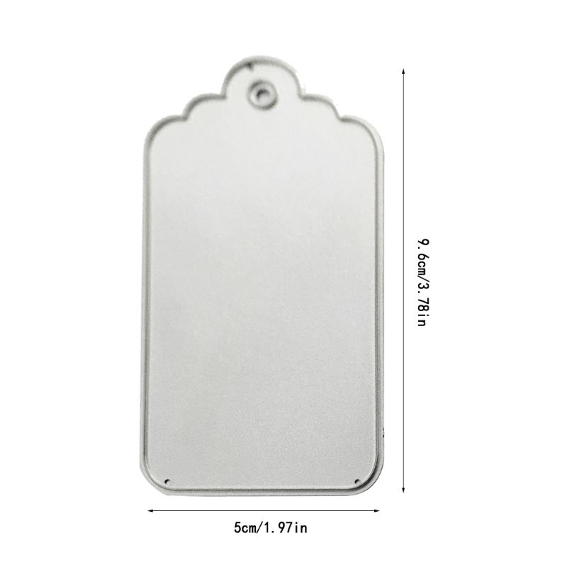 Khuôn cắt giấy làm từ kim loại hình thẻ trang trí Scrapbook