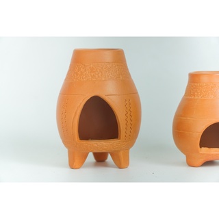 Đồ Đốt Trầm Palo Santo Đất Nung - Size Lớn - TH19