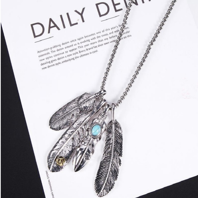 Dây chuyền mặt hình lông vũ thời trang