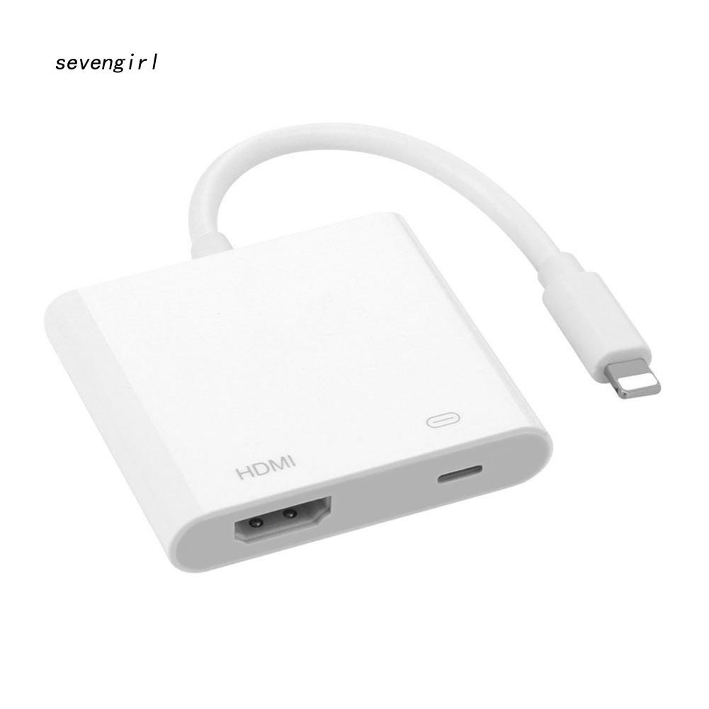 Cáp chuyển đổi HD 1080P 8Pin sang HDMI TV kĩ thuật số cho iPhone X/8/7/8P/7P iPad