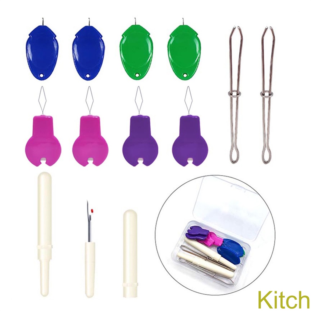 [Kitch]Needle Threader Set Sewing Machine Hand Tools Simple Household Embroidery Knitting DIY Craft Cross-stitch
