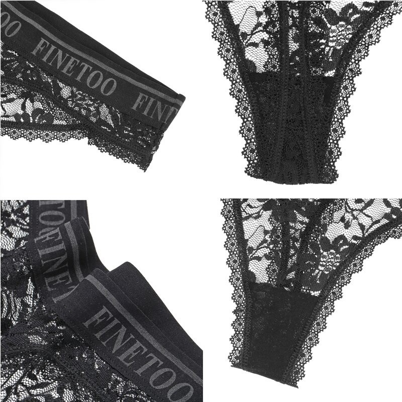 [Có Bigsize] Quần Lót Ren Lọt Khe Xuyên Thấu Nữ FINETOO Sexy Gợi Cảm Cao Cấp Loại 1 Mainia Shop