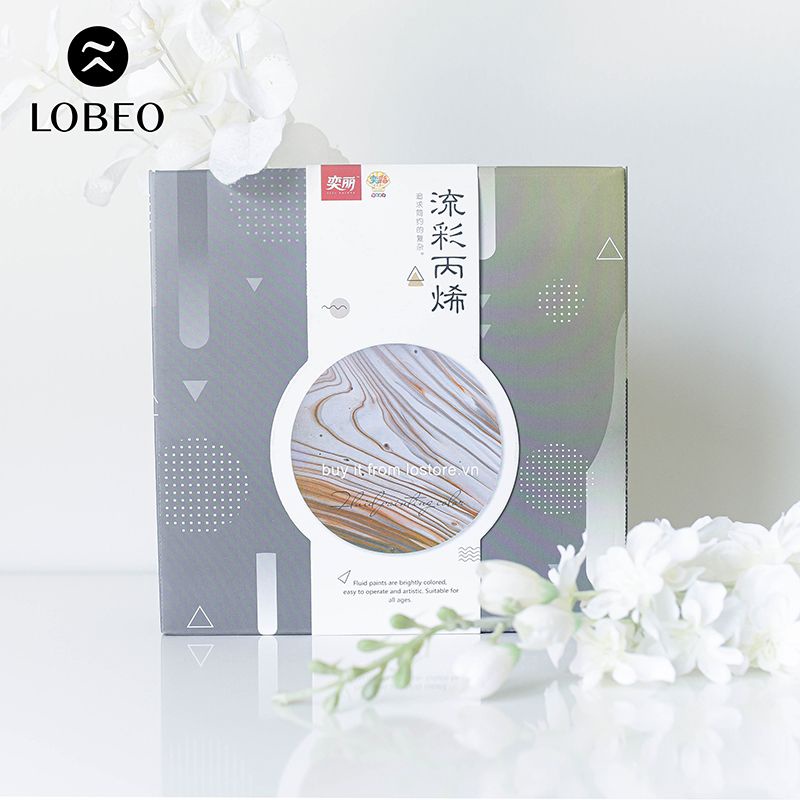 [LỖ STORE] Bộ vẽ Acrylic Đổ 4 màu